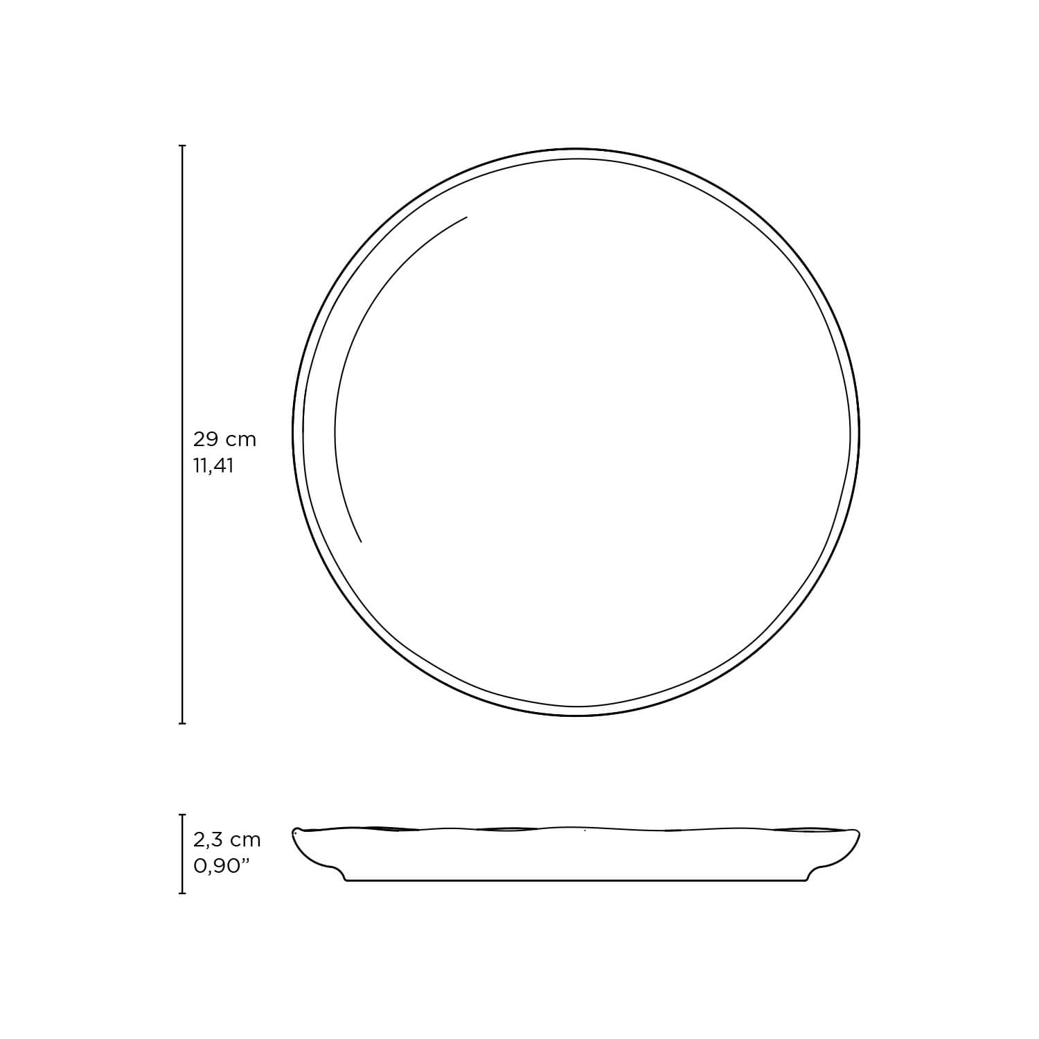 Dinner Plate 10.8"  Breeze Porto Brasil - 6/Case