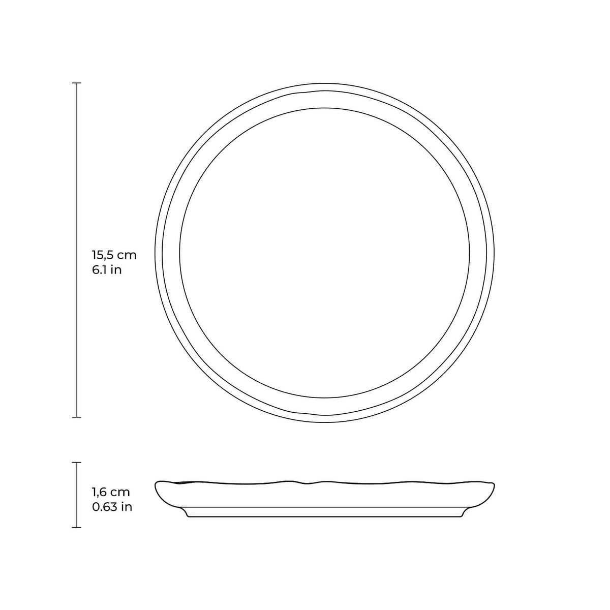 Bread Plate 6.1"  Breeze Porto Brasil - 6/Case