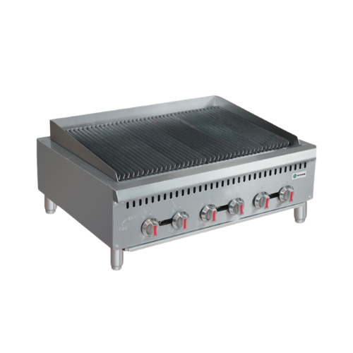Hurakan 36'' Gas Charbroiler, Lava Rock - HKN-GLB36LA