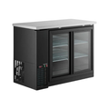 Hurakan 48'' Back Bar Cooler w/ Sliding Glass Door - HKN-GBB2448GSE