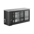 Hurakan 72'' Back Bar Cooler w/ Sliding Glass Doors - HKN-GBB2472GSE