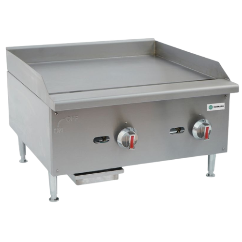 Hurakan 24'' Gas Griddle with Thermostat - HKN-PSXGL24TA
