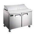 Hurakan 48'' Refrigerated Sandwich Prep Table - HKN-SPT48R2E