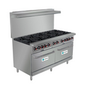 Hurakan 60" Commercial Gas Range, 10x Burner - HKN-XRFG60O10A