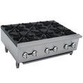 Hurakan 36'' Gas Hot Plate 6 Burner - HKN-XRCG36-6A