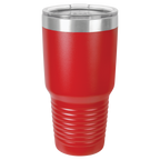 Personalized 30 oz. Black Vacuum Insulated Ringneck Tumbler with Clear Lid