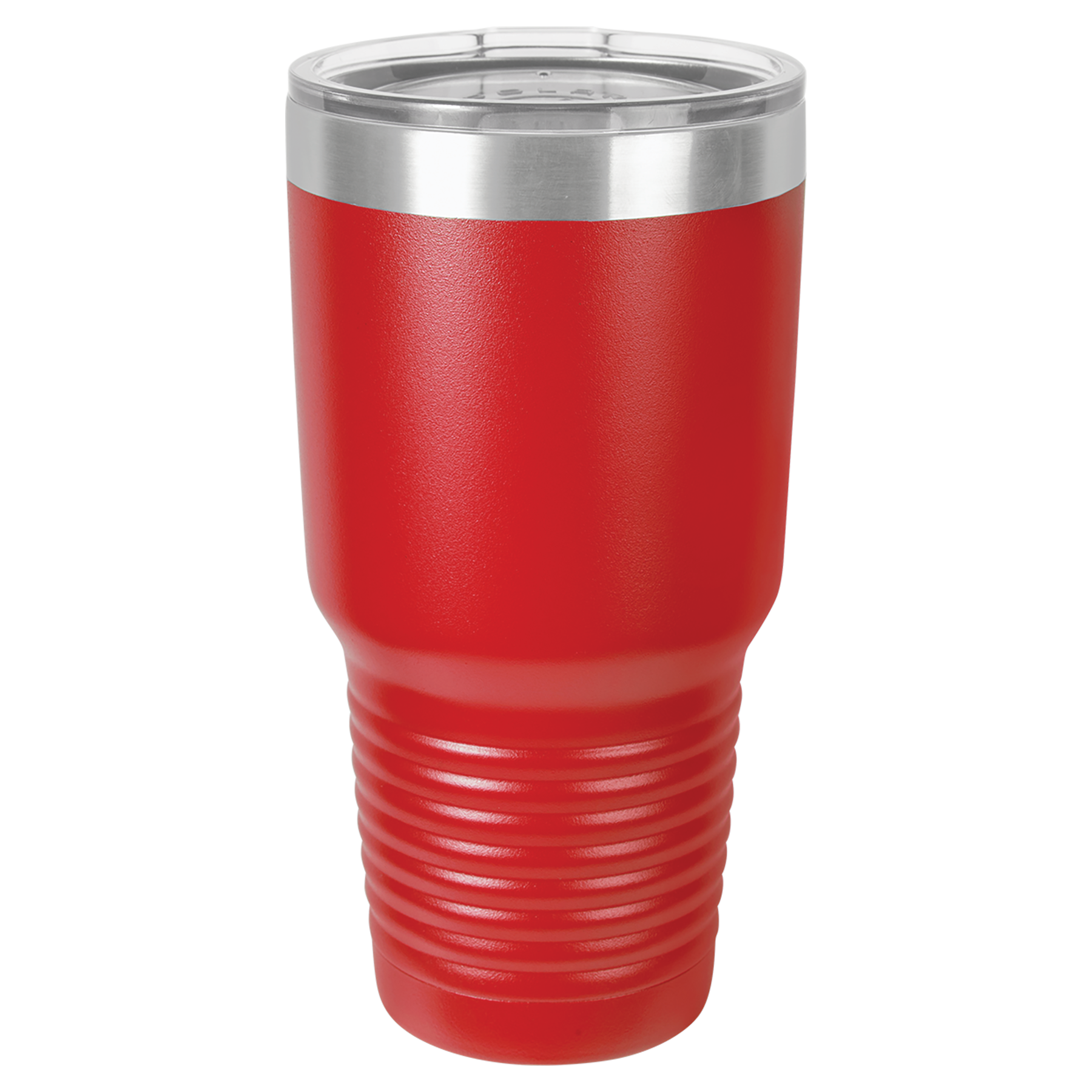 Personalized 30 oz. Black Vacuum Insulated Ringneck Tumbler with Clear Lid