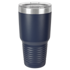 Personalized 30 oz. Black Vacuum Insulated Ringneck Tumbler with Clear Lid