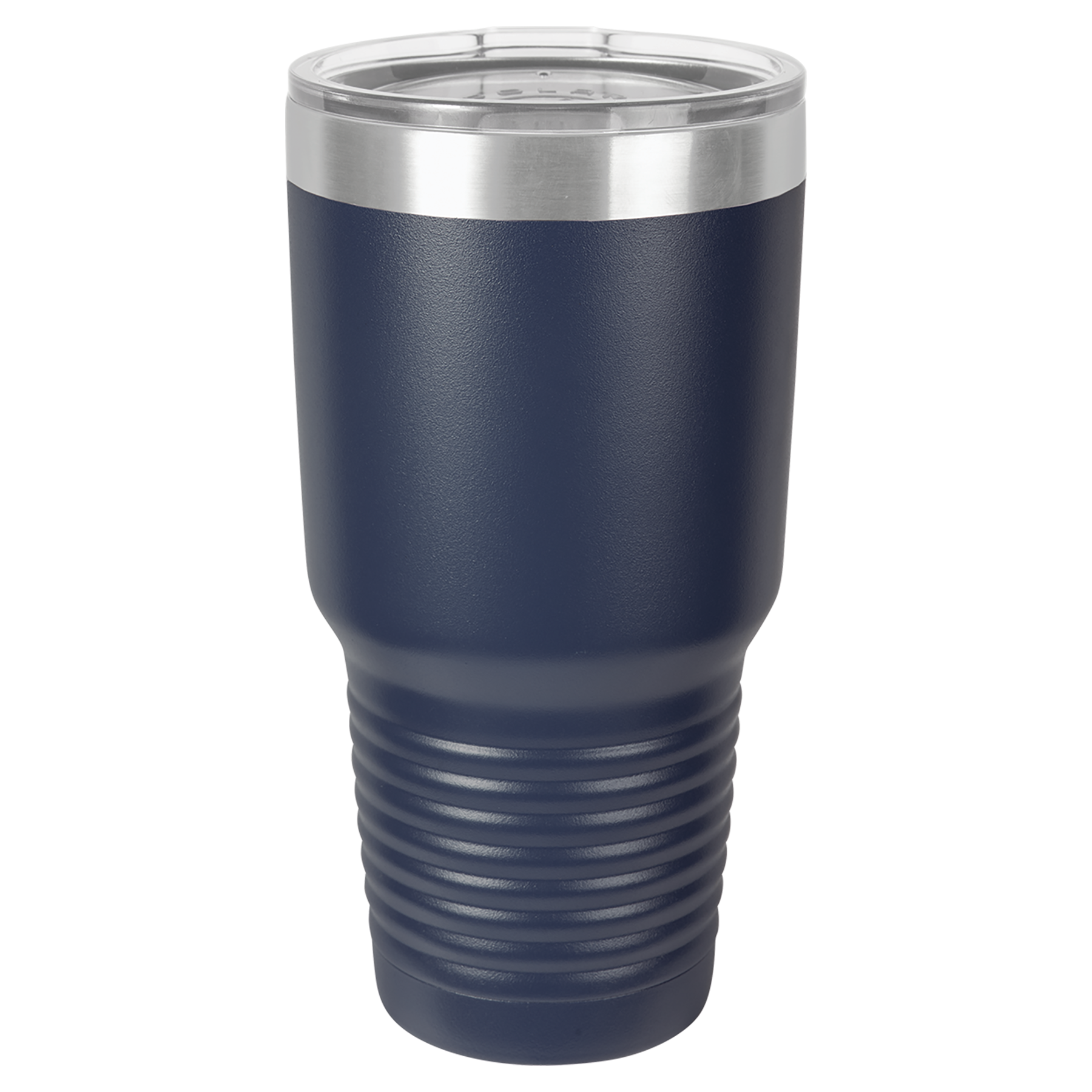 Personalized 30 oz. Black Vacuum Insulated Ringneck Tumbler with Clear Lid