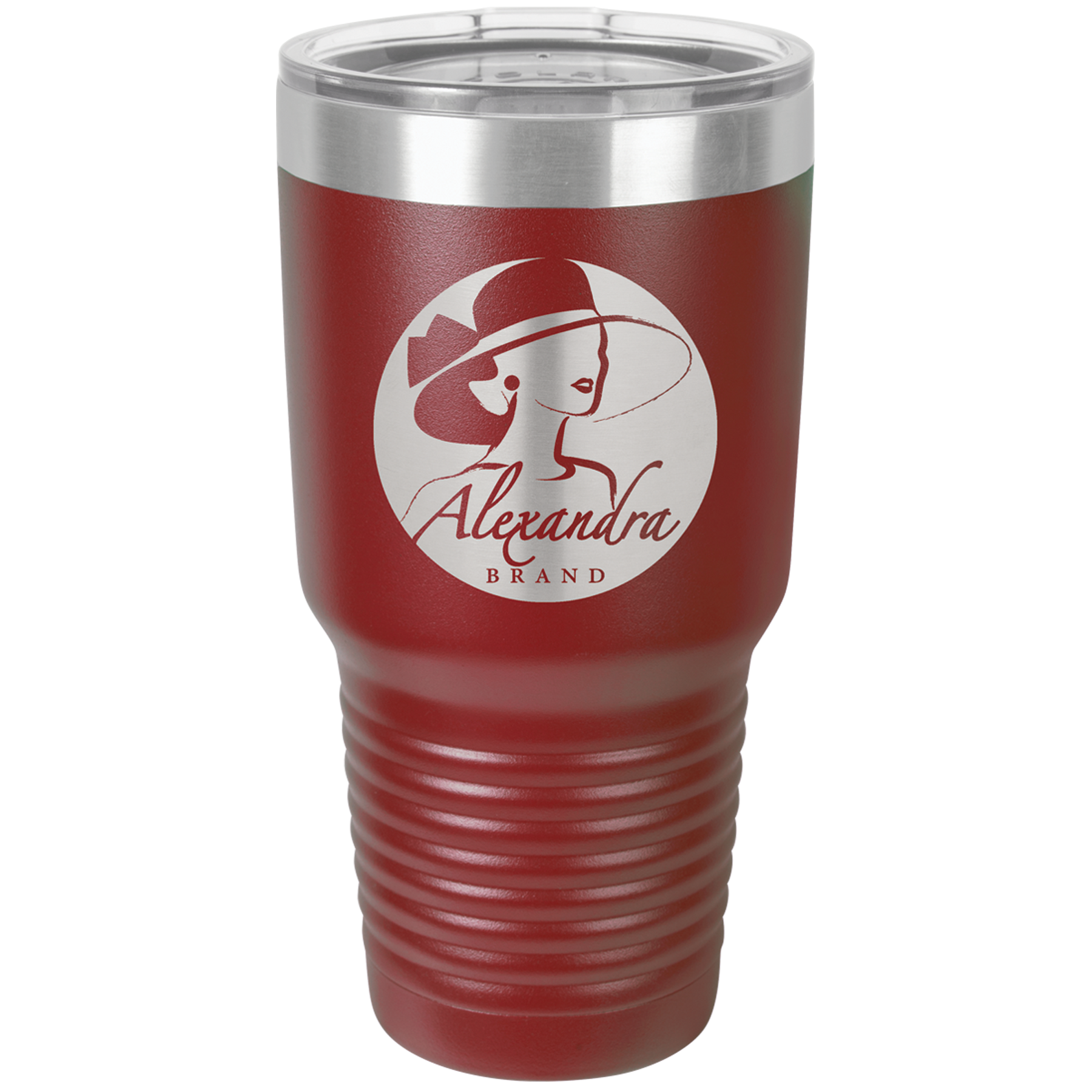 Polar Camel 30 oz. Vacuum Insulated Ringneck Tumbler with Clear Lid - Personalized