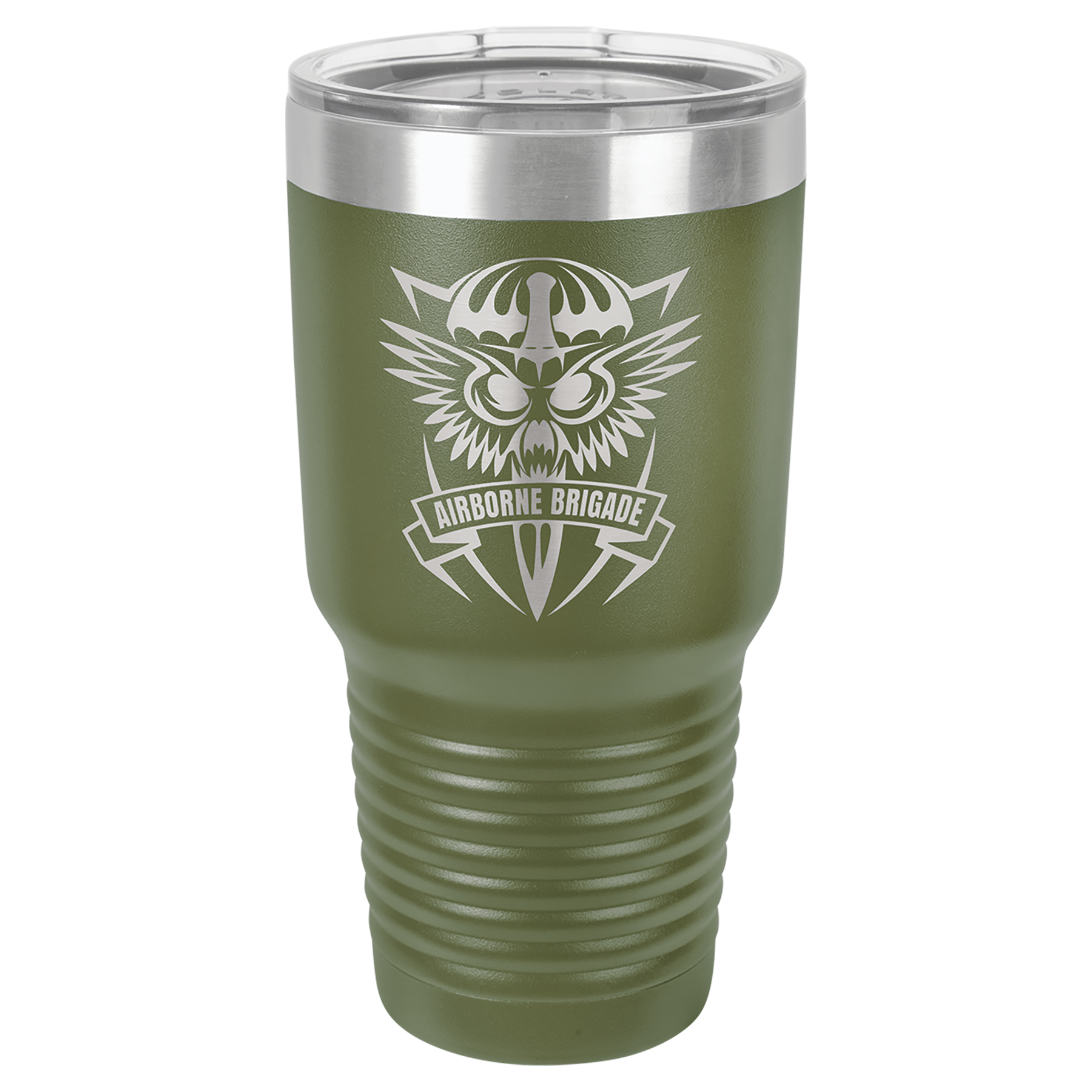 Polar Camel 30 oz. Vacuum Insulated Ringneck Tumbler with Clear Lid - Personalized