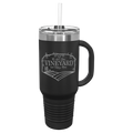 Polar Camel™ 40 oz. Travel Mug with Handle, Straw Included - Personalized