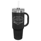 Polar Camel™ 40 oz. Travel Mug with Handle, Straw Included - Personalized