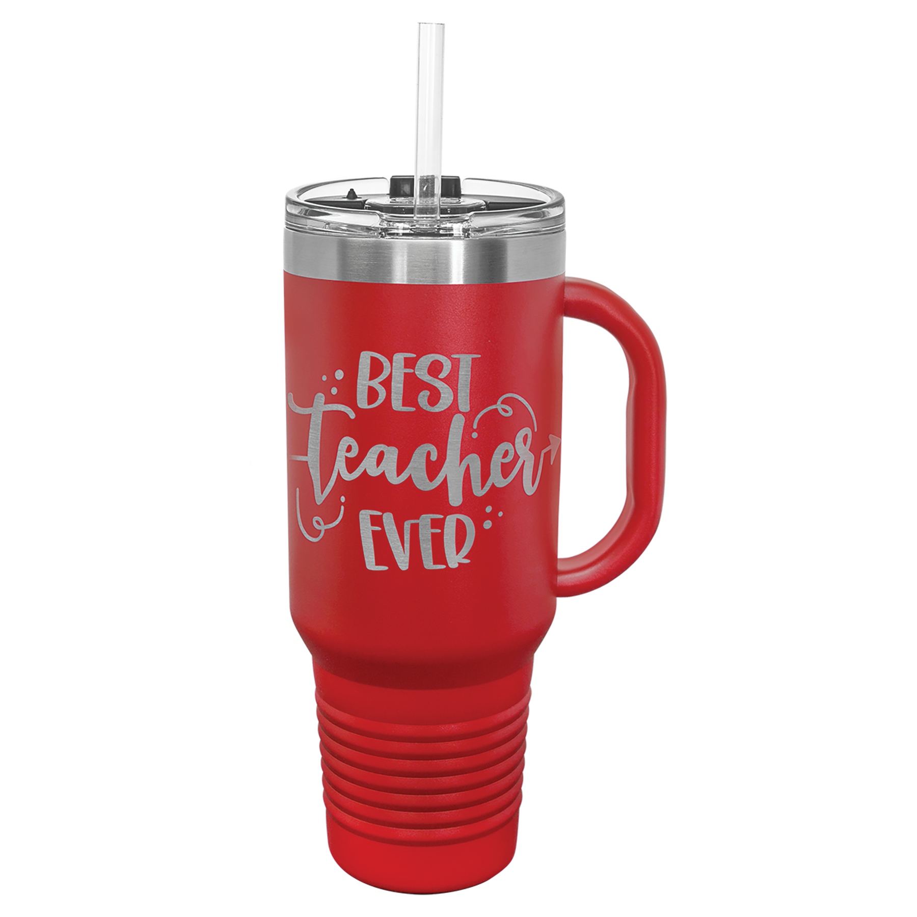 Polar Camel™ 40 oz. Travel Mug with Handle, Straw Included - Personalized