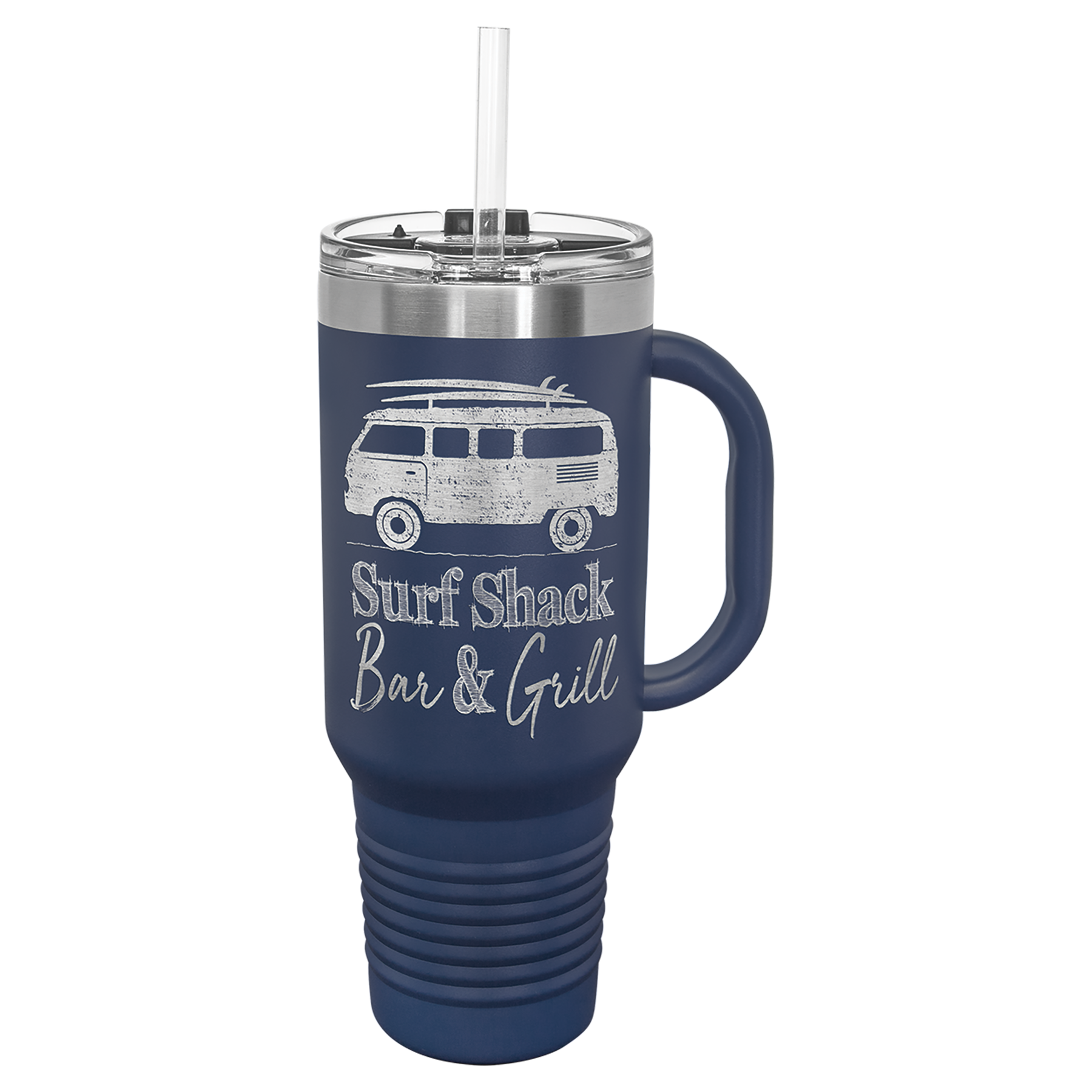 Polar Camel™ 40 oz. Travel Mug with Handle, Straw Included - Personalized
