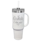 Polar Camel™ 40 oz. Travel Mug with Handle, Straw Included - Personalized