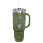 Polar Camel™ 40 oz. Travel Mug with Handle, Straw Included - Personalized