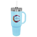 Polar Camel™ 40 oz. Travel Mug with Handle, Straw Included - Personalized