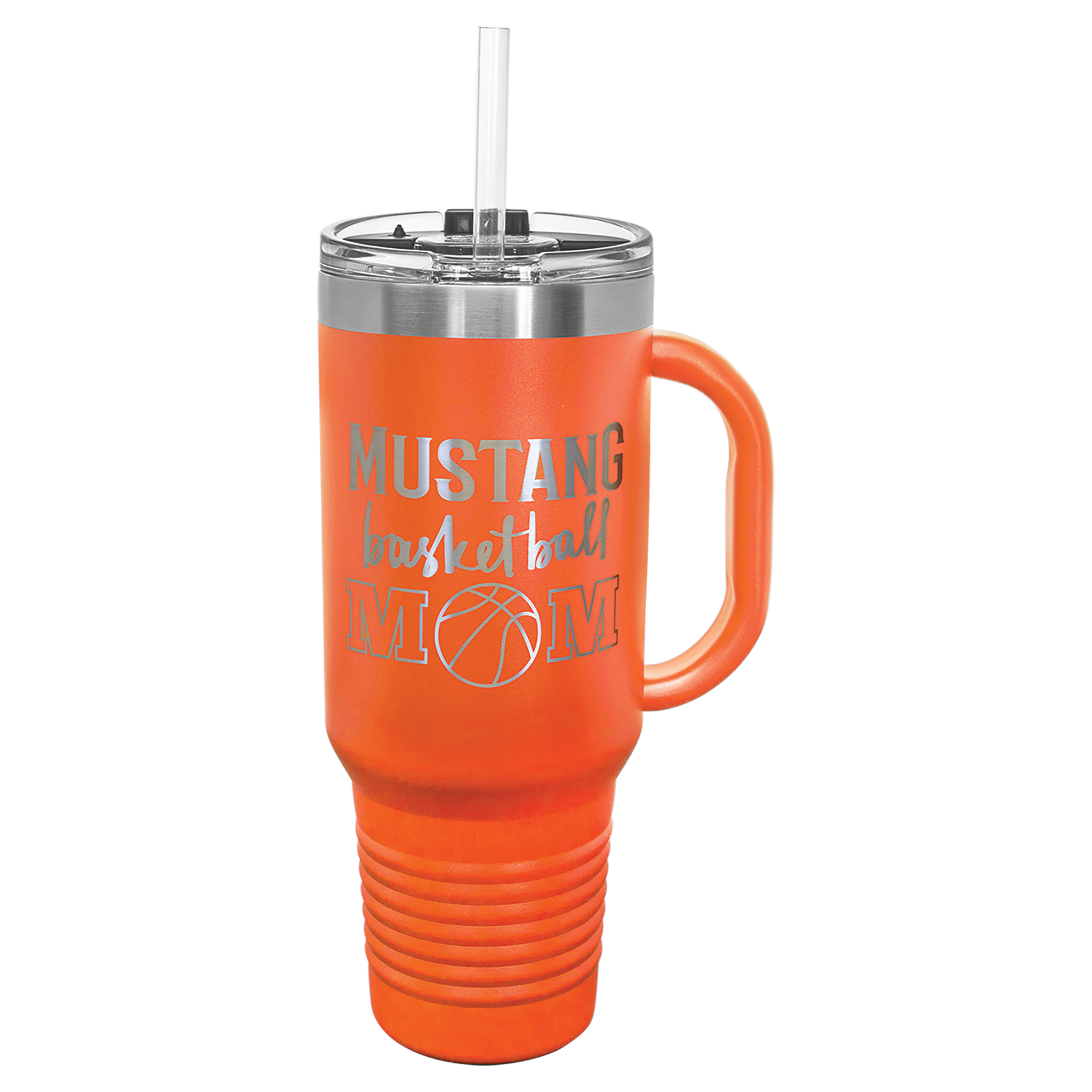 Polar Camel™ 40 oz. Travel Mug with Handle, Straw Included - Personalized