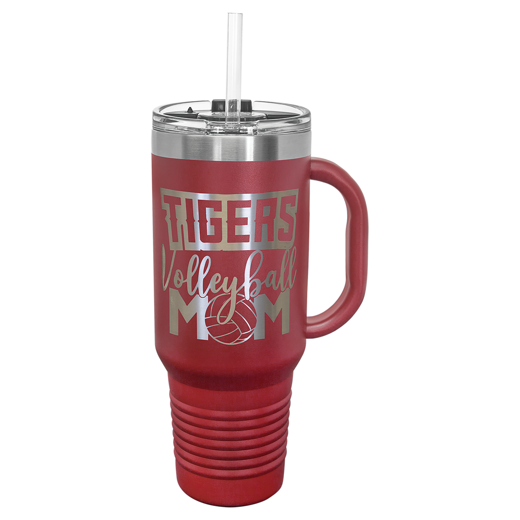 Polar Camel™ 40 oz. Travel Mug with Handle, Straw Included - Personalized