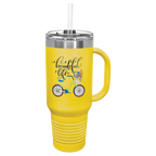Polar Camel™ 40 oz. Travel Mug with Handle, Straw Included - Personalized